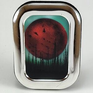 Miniature Glossy "Mega Moon" Print with Frame by artist Jason Girard